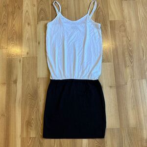 Beach Time Black White Beach Coverup Dress Women’s US 2